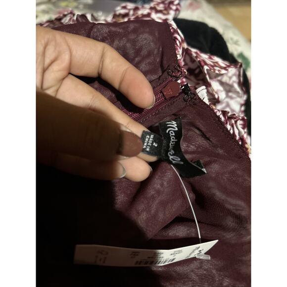 Madewell Ruffled Scoopneck Maxi Dress in Floral Size 2 NWT $168 - Picture 5 of 8